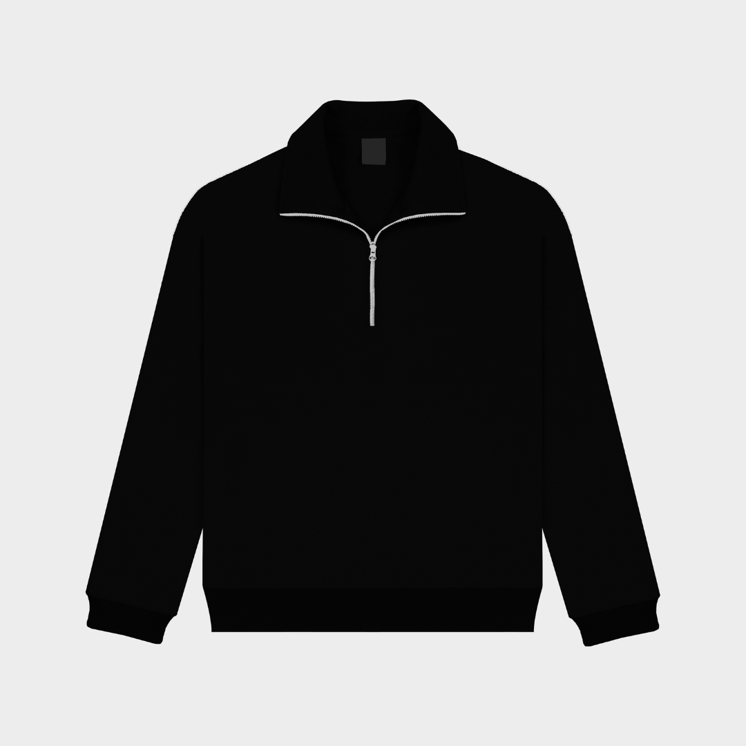 Blank Quarter Zip-Jacket