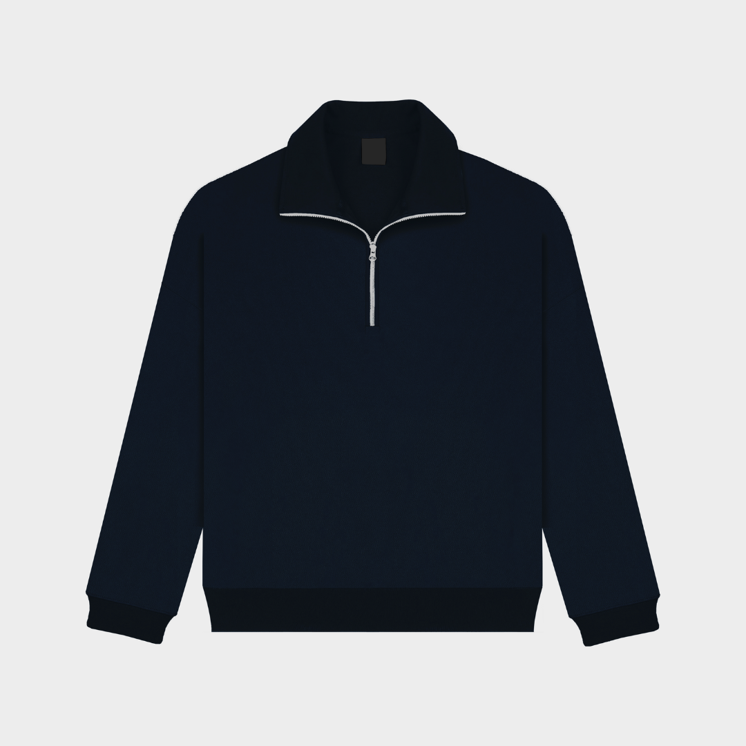 Blank Quarter Zip-Jacket